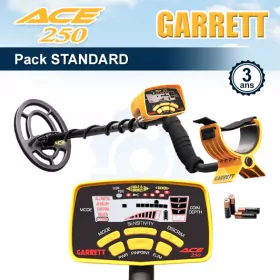 Le Ace 250 est un détecteur dont la simplicité est un atout majeur car il permet de se lancer sans se soucier des réglages.